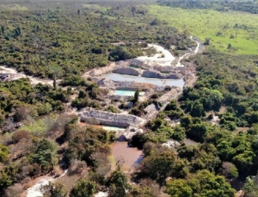 Operação identifica 200 hectares desmatados e embarga 12 garimpos ilegais no norte de MT